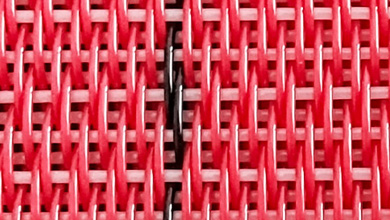 Red Round Wire Mesh belt WFB704